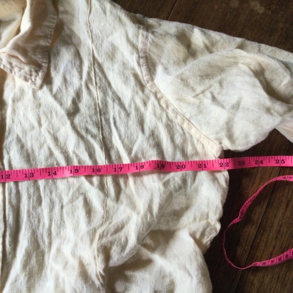 Flax 100% Linen button up shirt MEDIUM - Picture 8 of 14